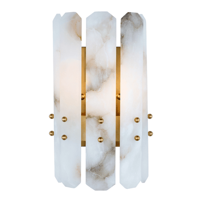Alabaster Adrian Shield Wall Sconce - GILDLAMPS