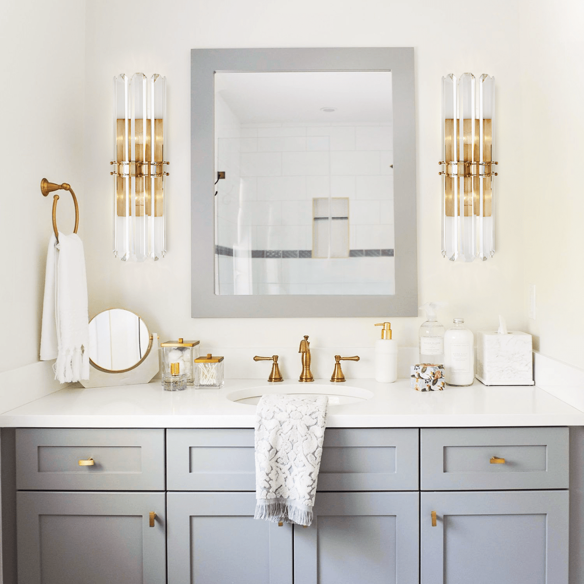 Alabaster Adrian Tall Sconce - GILDLAMPS