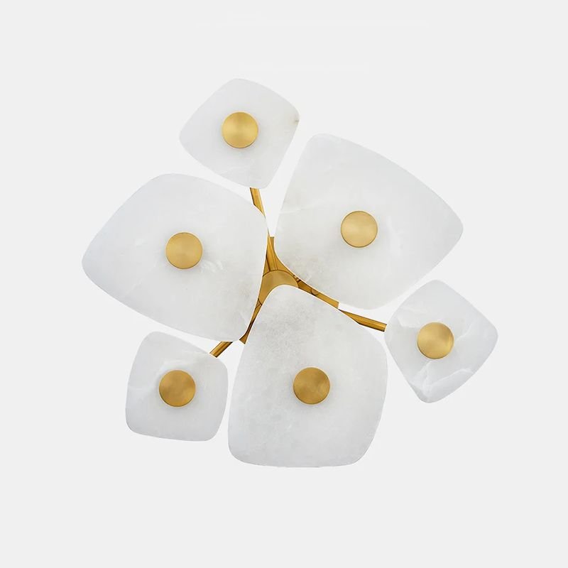 Alabaster Collection 6 Lights Ceiling Light - GILDLAMPS