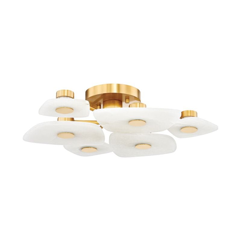 Alabaster Collection 6 Lights Ceiling Light - GILDLAMPS