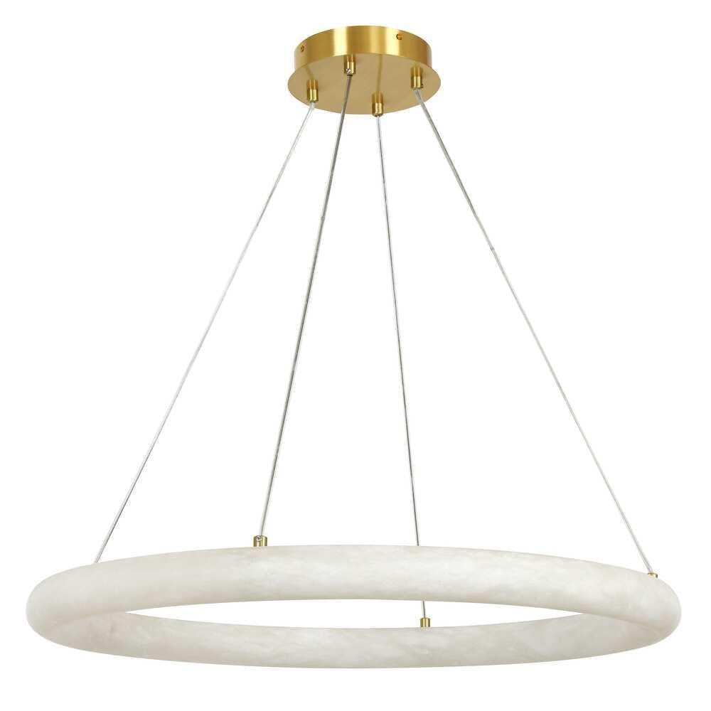 Alabaster Globle Round Chandelier - GILDLAMPS