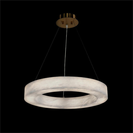 Alabaster Halo Pendant, Small - GILDLAMPS