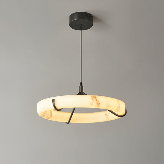 Alabaster Ring Pendant Lamp - GILDLAMPS