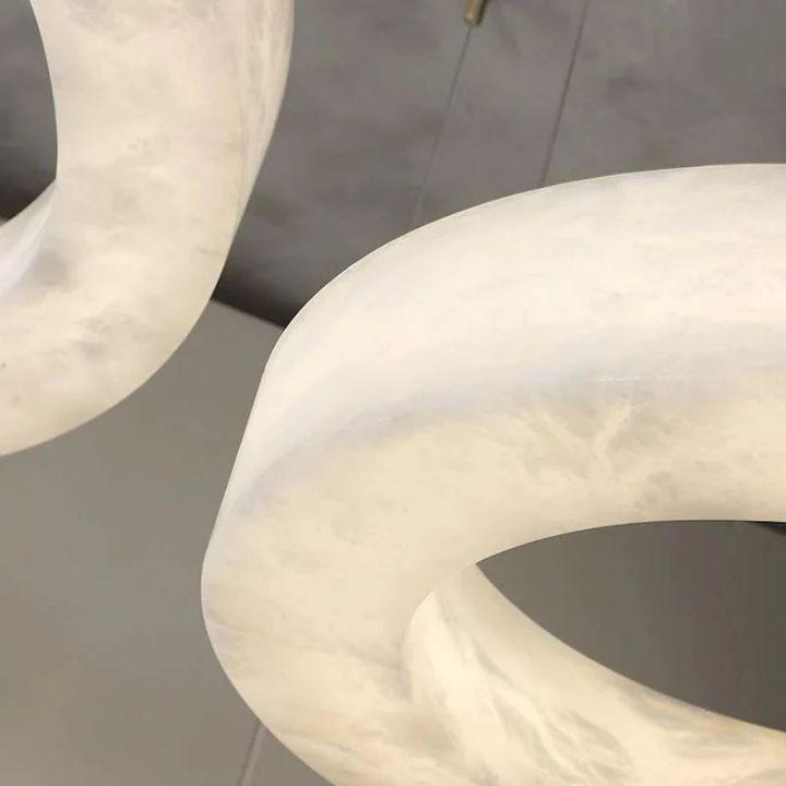 Alabaster Round Modern Pendant - GILDLAMPS