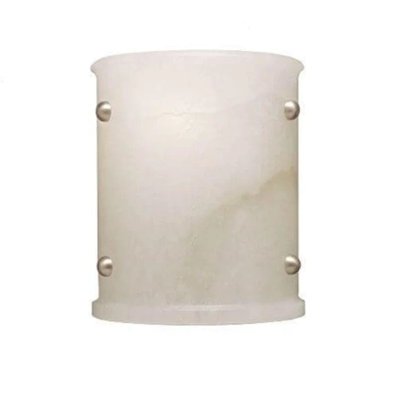 Alabaster Semi-Cylindrical Wall Sconce - GILDLAMPS