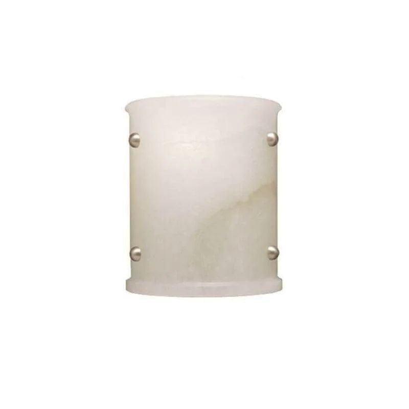 Alabaster Semi-Cylindrical Wall Sconce - GILDLAMPS