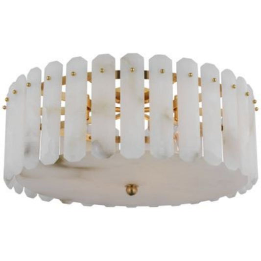 Alabaster Shield Large Ceiling Chandelier - GILDLAMPS