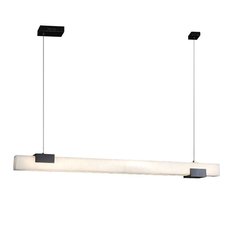 Alabaster Square Pillar Dining Chandelier - GILDLAMPS