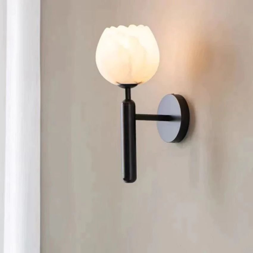 Alabaster Wall Sconce For Bedroom - GILDLAMPS