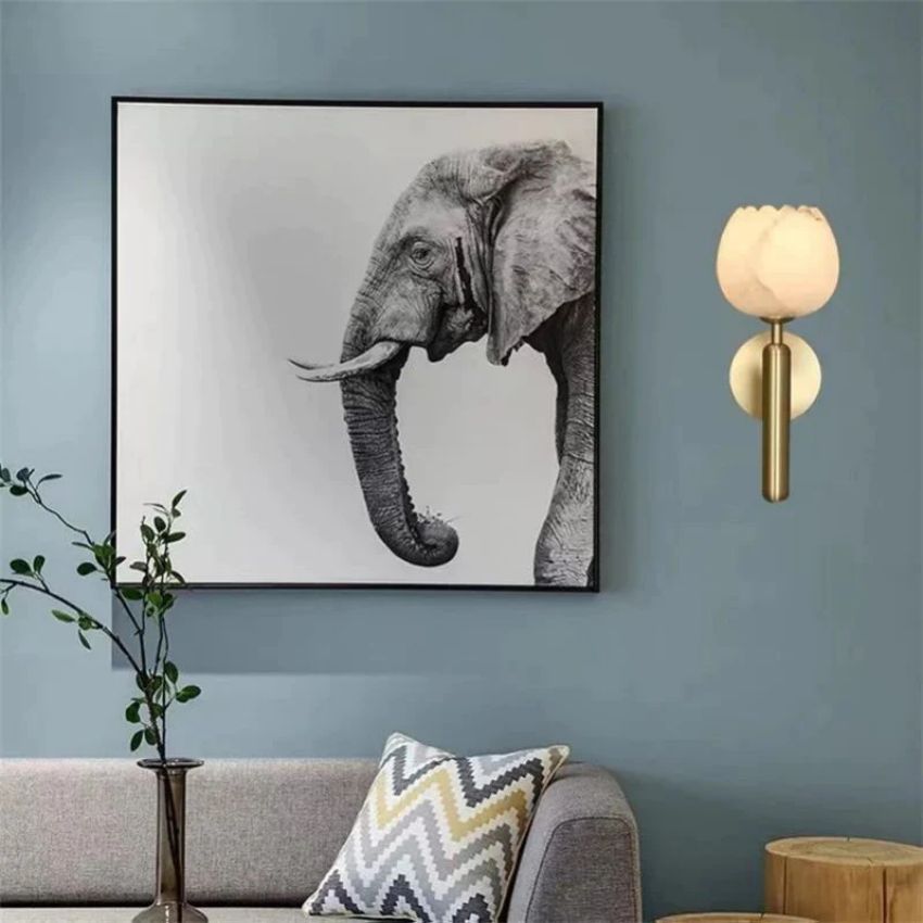 Alabaster Wall Sconce For Bedroom - GILDLAMPS