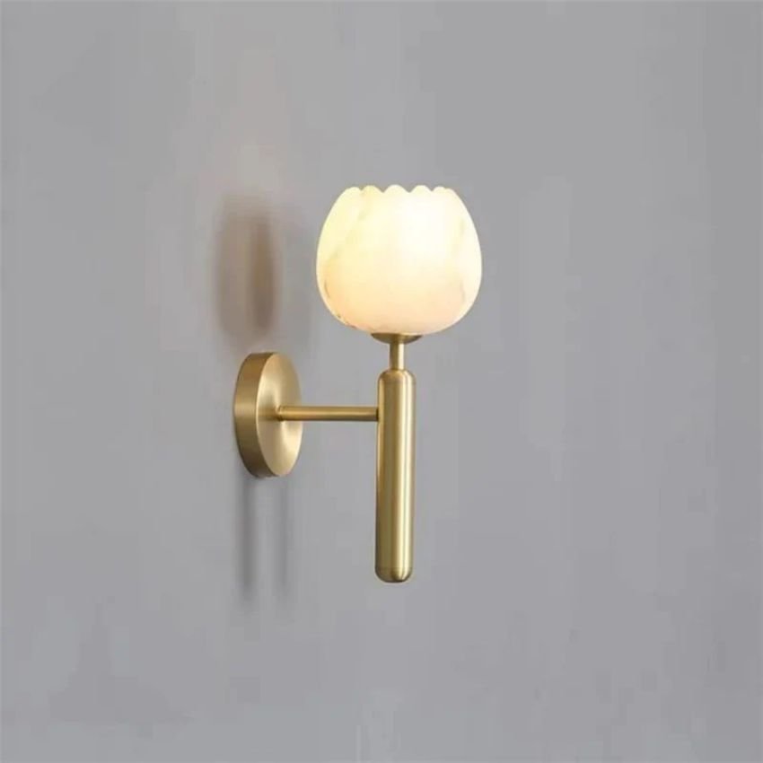Alabaster Wall Sconce For Bedroom - GILDLAMPS