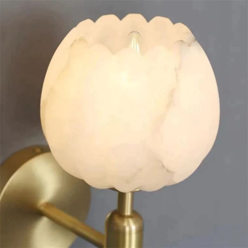Alabaster Wall Sconce For Bedroom - GILDLAMPS