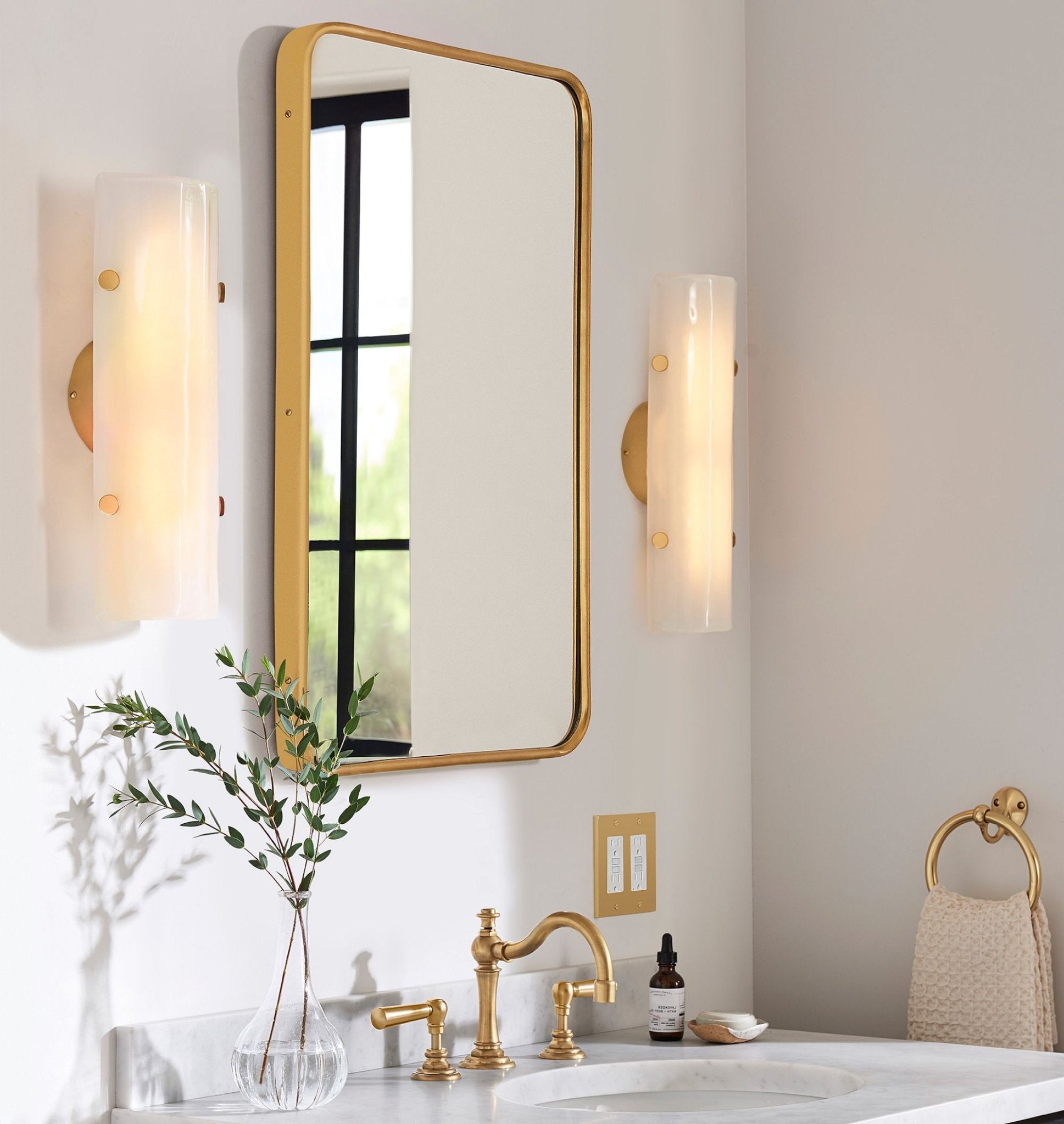 Alilang LED Glass Wall Sconce 16" - GILDLAMPS