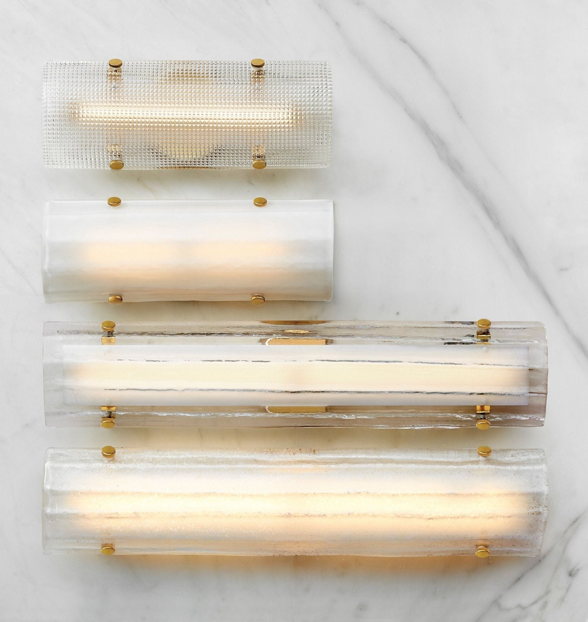 Alilang LED Glass Wall Sconce 28" - GILDLAMPS