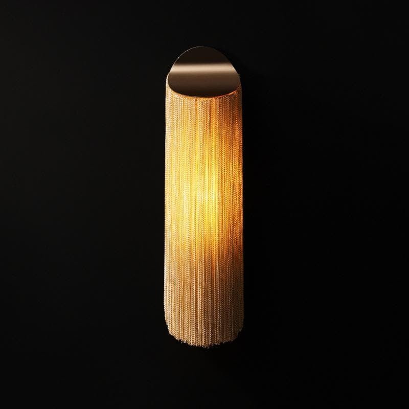 Alisa Plated Aluminum Tassel Long Wall Lamp - GILDLAMPS