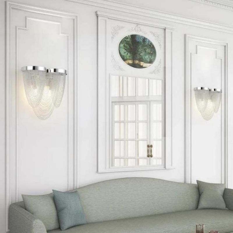 Aluminum Chain Tassel Wall Sconce - GILDLAMPS