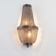 Aluminum Chain Wall Sconce In Living Room - GILDLAMPS