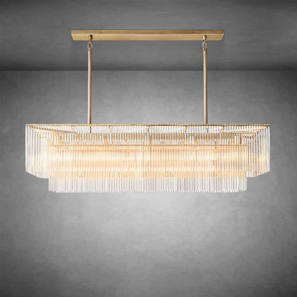 Amadeon Rectangular Chandelier 54" - GILDLAMPS