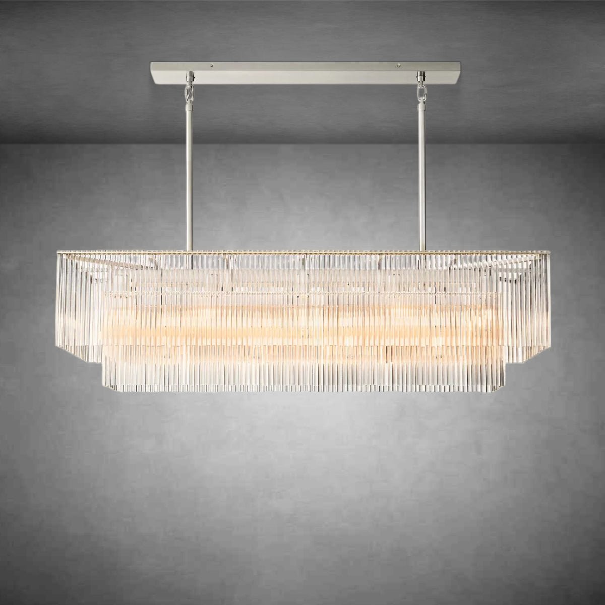 Amadeon Rectangular Chandelier 54" - GILDLAMPS