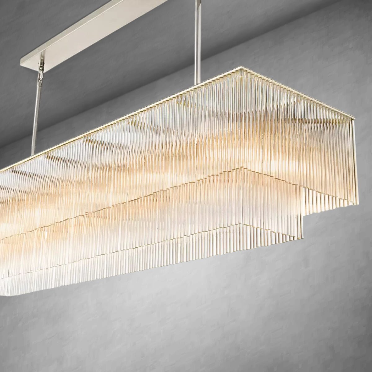 Amadeon Rectangular Chandelier 54" - GILDLAMPS
