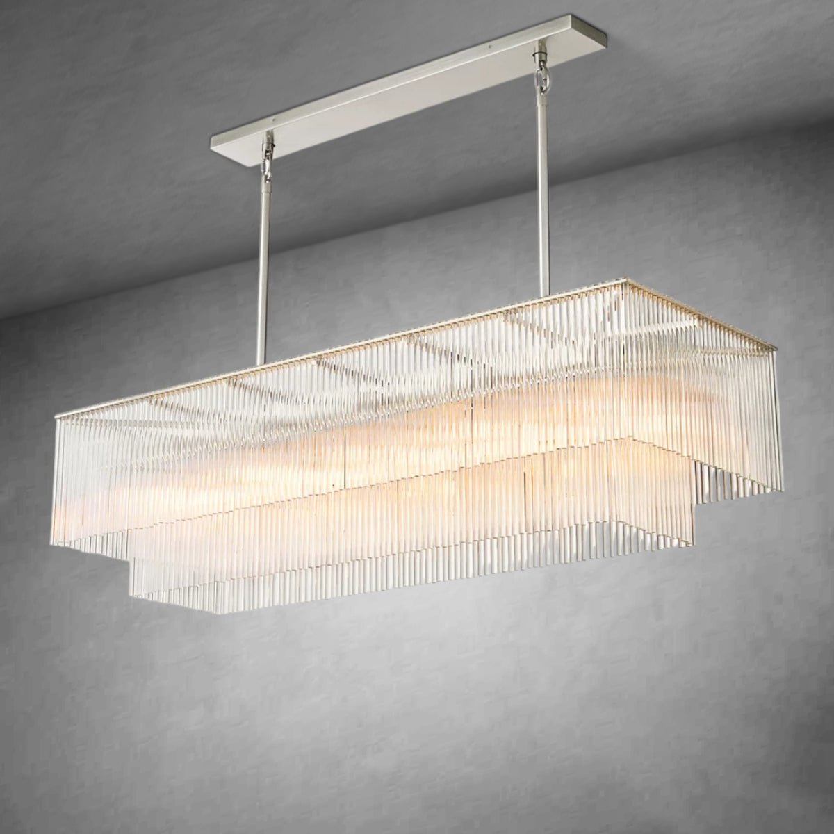 Amadeon Rectangular Chandelier 54" - GILDLAMPS