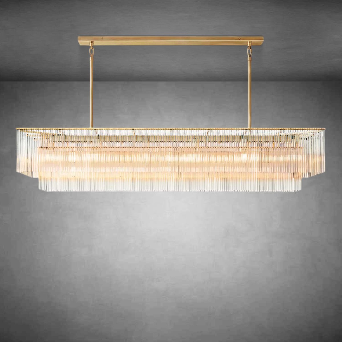 Amadeon Rectangular Chandelier 72" - GILDLAMPS