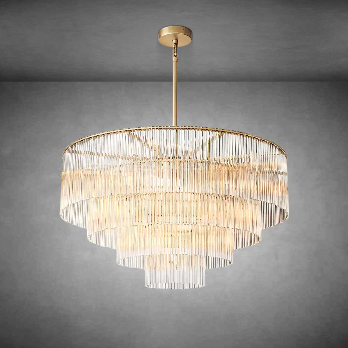 Amadeon Round Chandelier 40" - GILDLAMPS