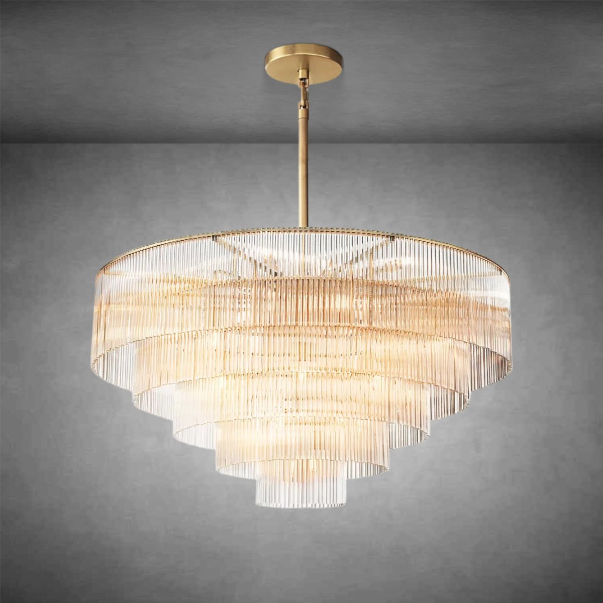 Amadeon Round Chandelier 50" - GILDLAMPS