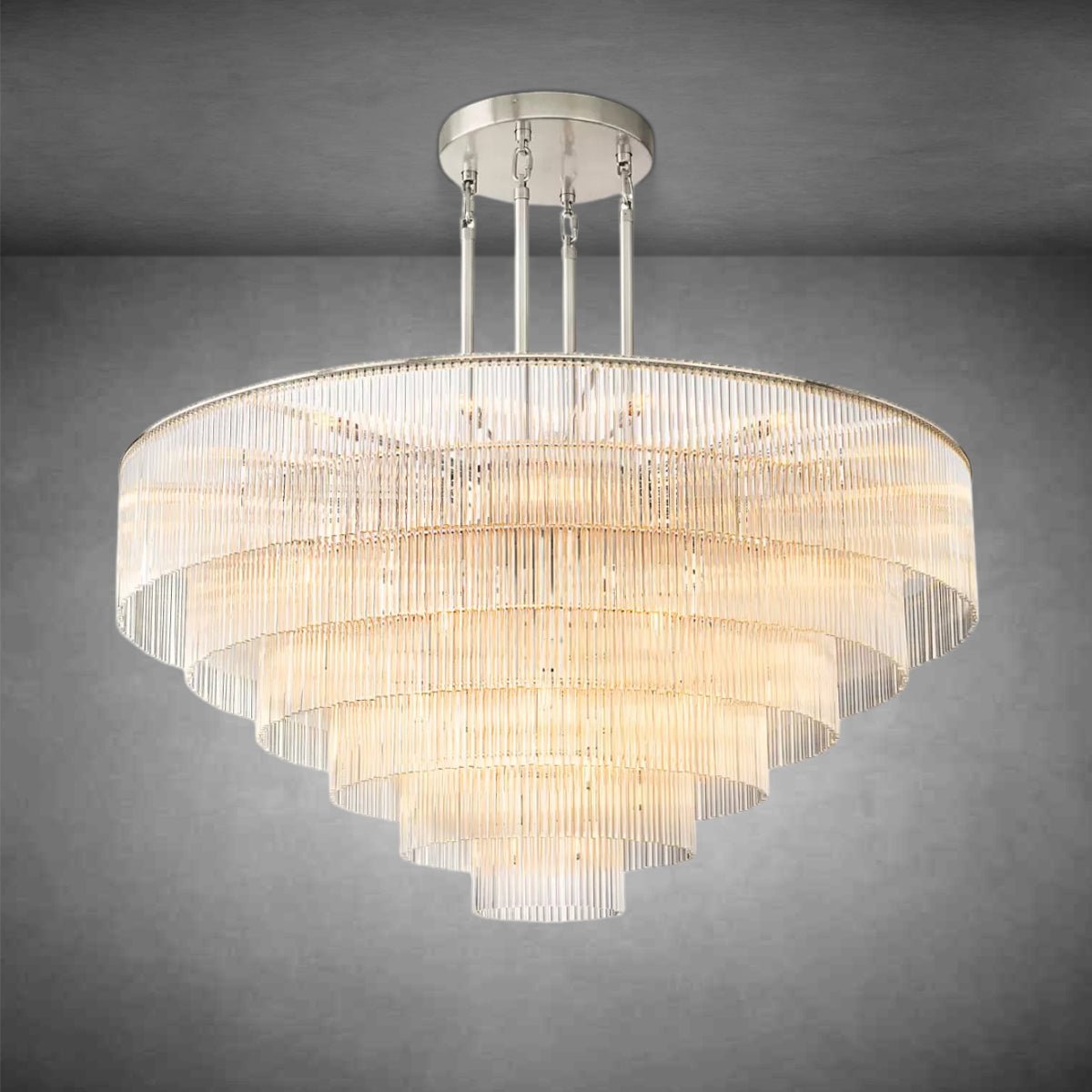 Amadeon Round Chandelier 60" - GILDLAMPS