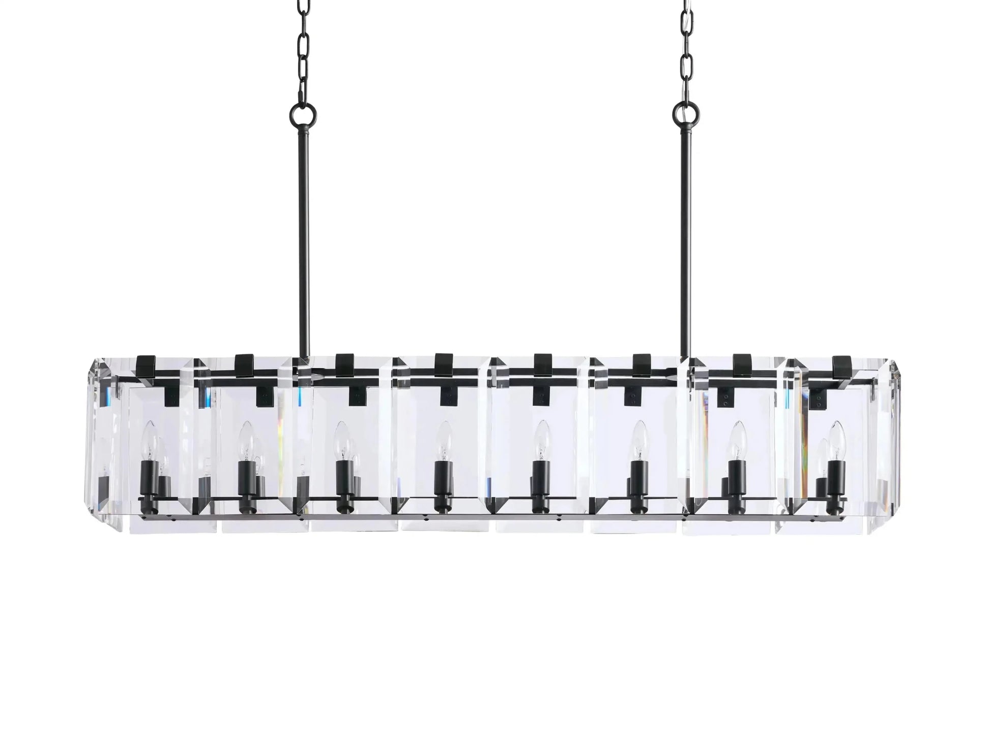 Amaya Rectangular Chandelier 12/16 Light - GILDLAMPS