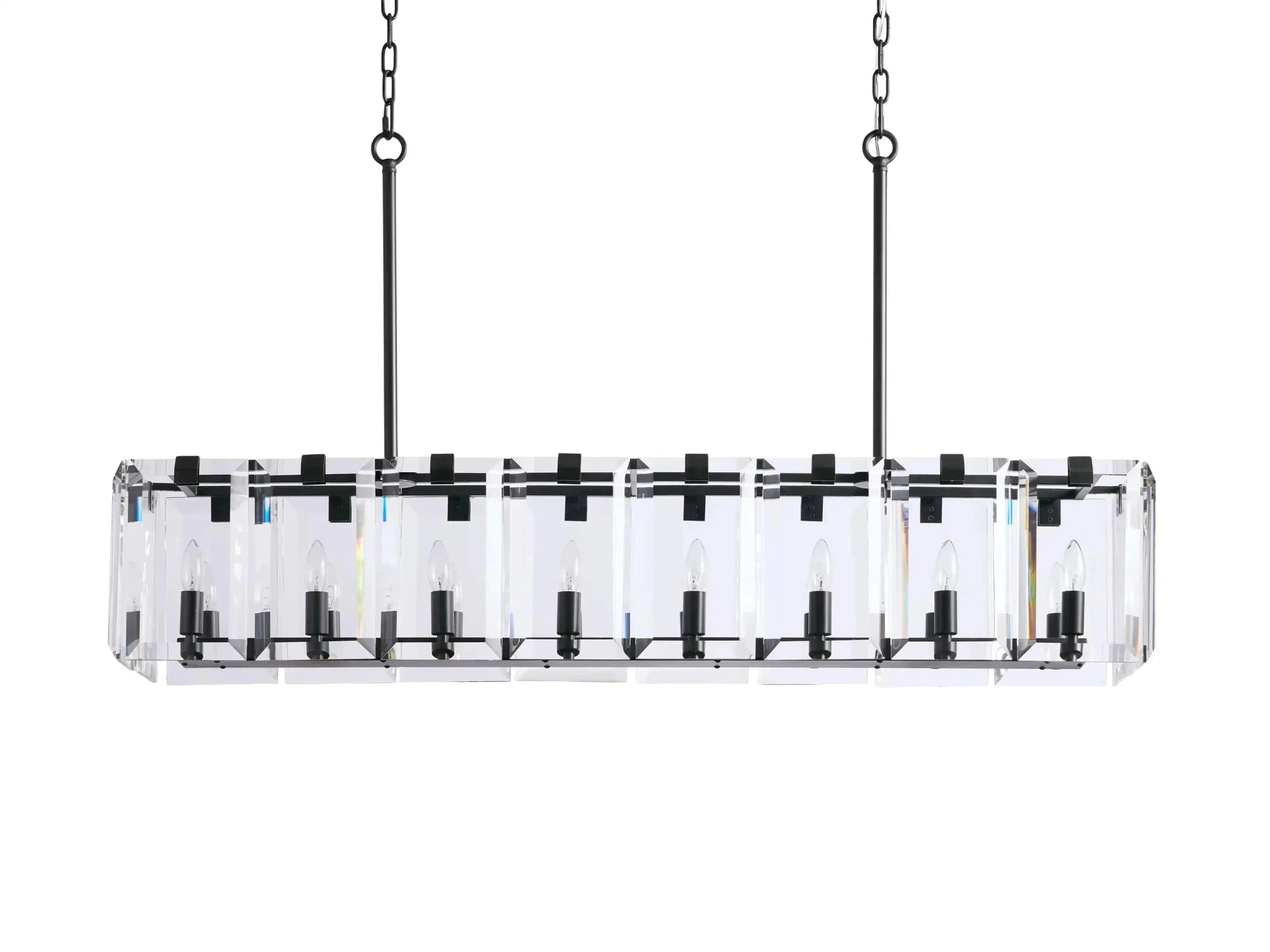 Amaya Rectangular Chandelier 12/16 Light - GILDLAMPS