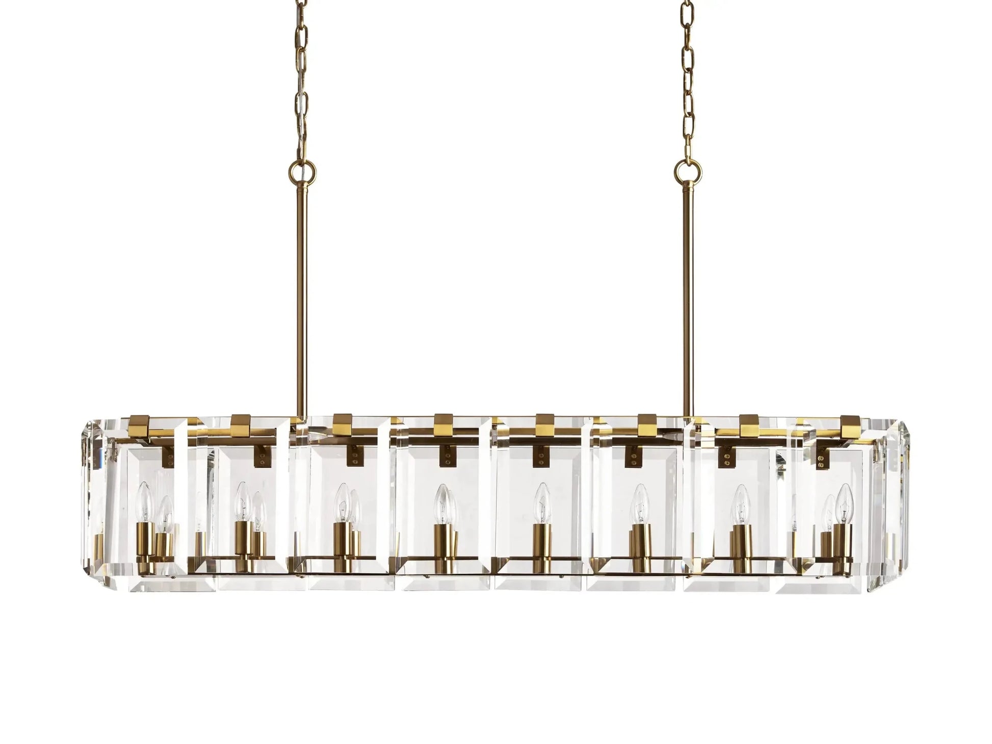 Amaya Rectangular Chandelier 12/16 Light - GILDLAMPS
