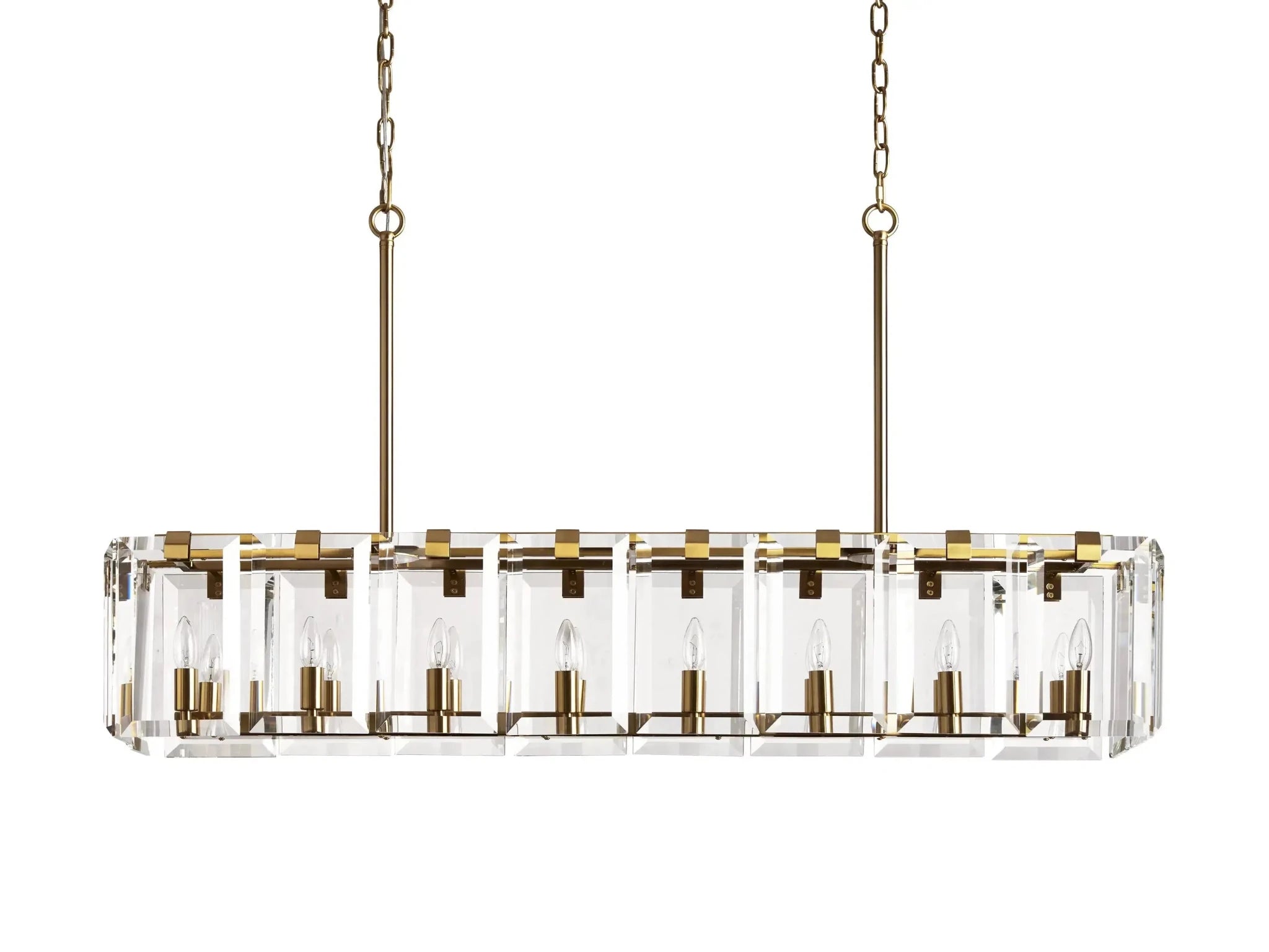 Amaya Rectangular Chandelier 12/16 Light - GILDLAMPS