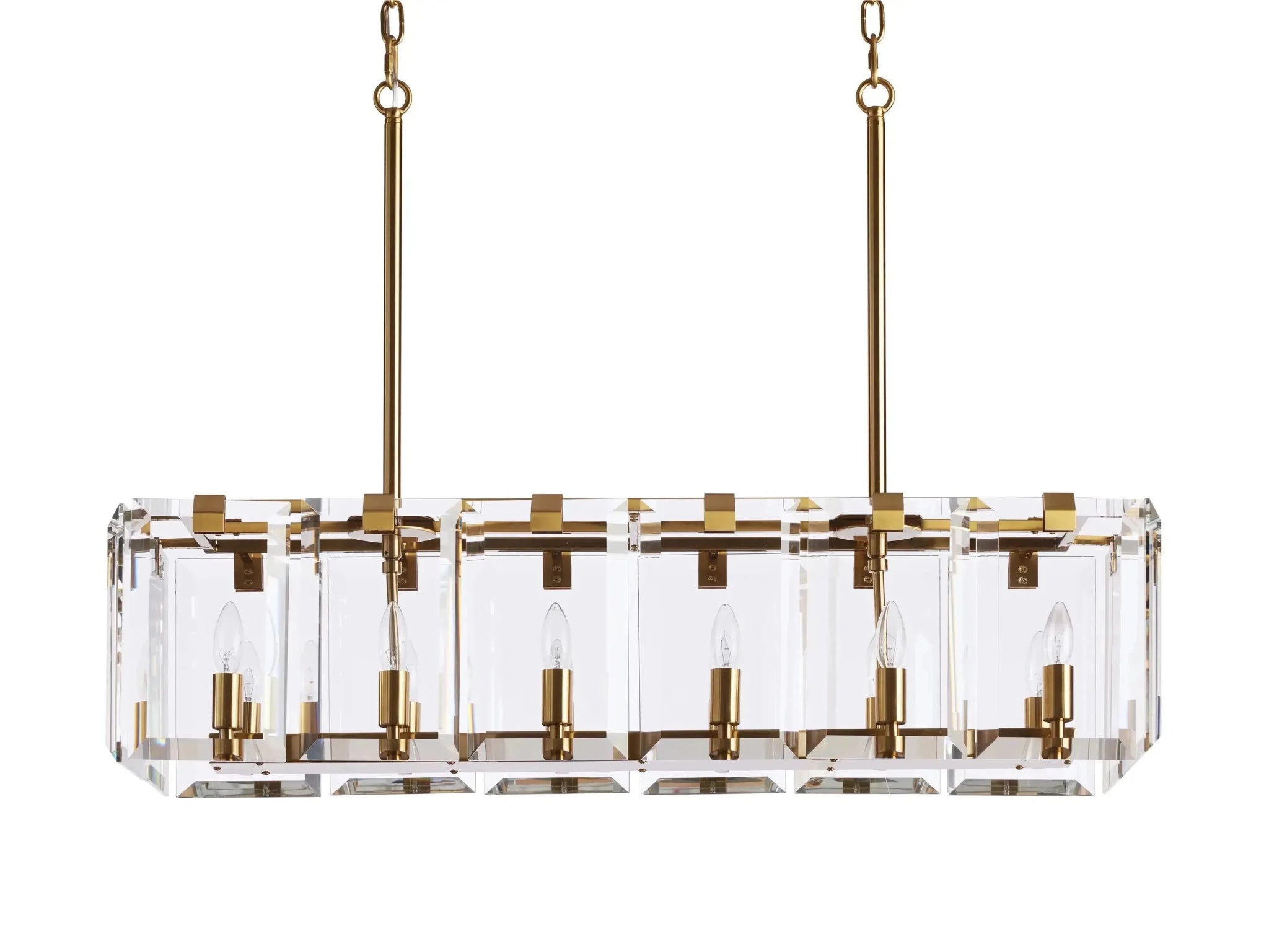 Amaya Rectangular Chandelier 12/16 Light - GILDLAMPS