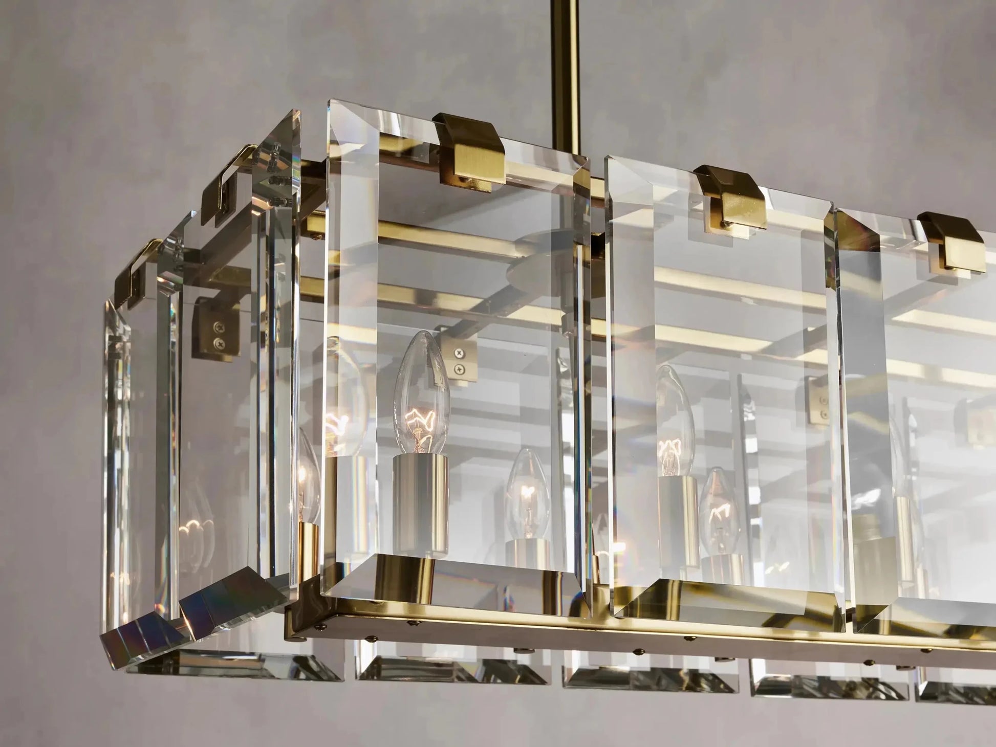 Amaya Rectangular Chandelier 12/16 Light - GILDLAMPS