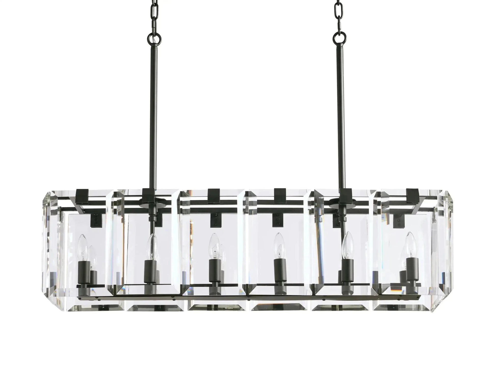 Amaya Rectangular Chandelier 12/16 Light - GILDLAMPS