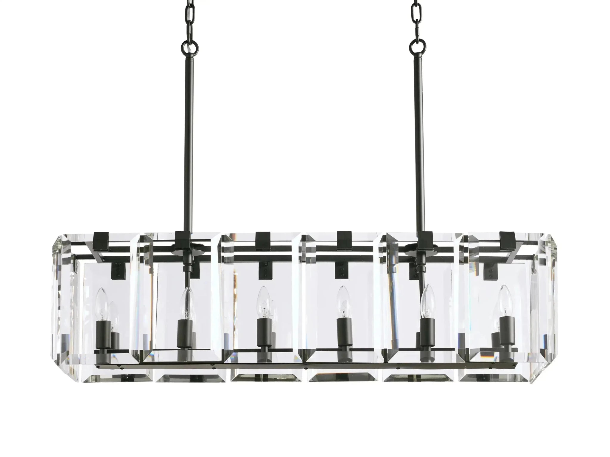 Amaya Rectangular Chandelier 12/16 Light - GILDLAMPS