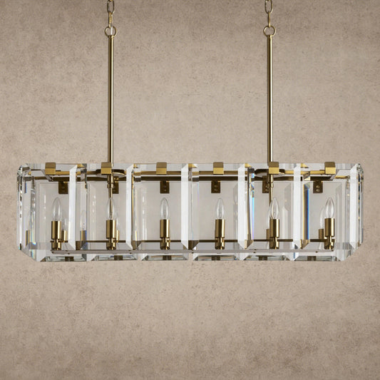 Amaya Rectangular Chandelier 40 inch, 53 inch