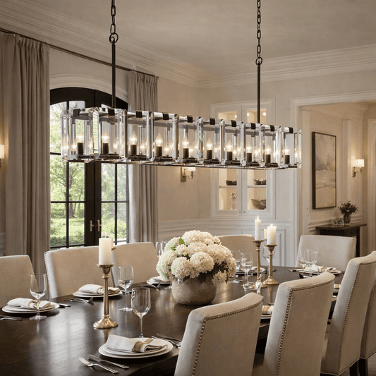 Amaya Rectangular Chandelier - GILDLAMPS