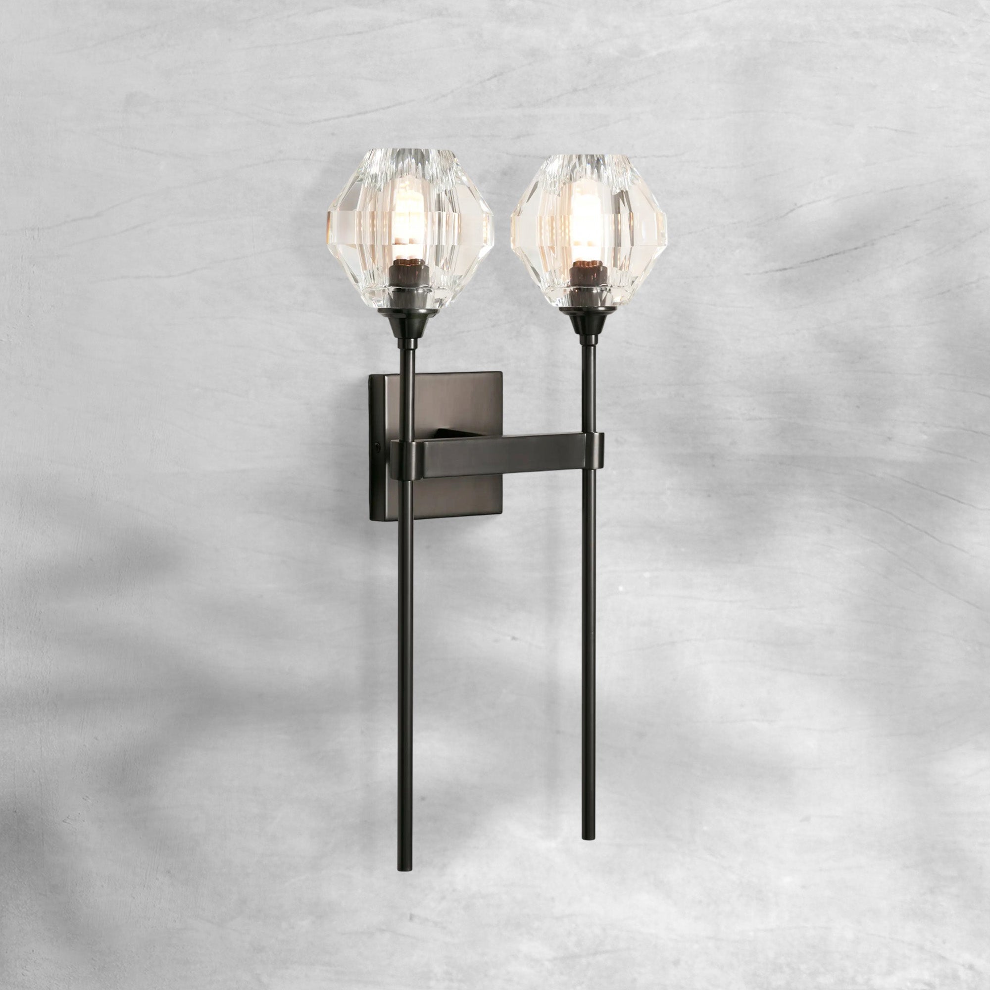 Amoroso 2-Light Wall Sconce - GILDLAMPS