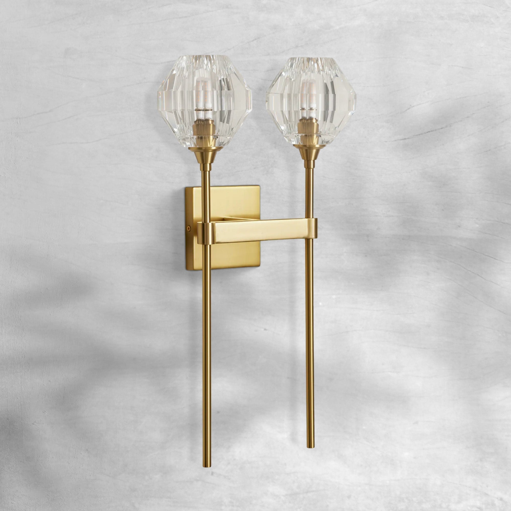 Amoroso 2-Light Wall Sconce - GILDLAMPS