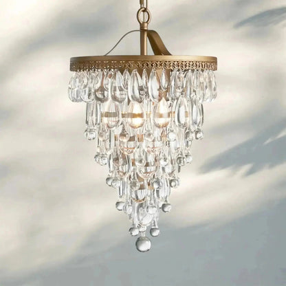 Anabelle Round Chandelier 17''23''H - GILDLAMPS