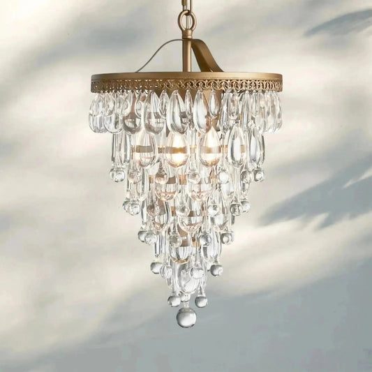 Anabelle Round Chandelier 17''23''H - GILDLAMPS