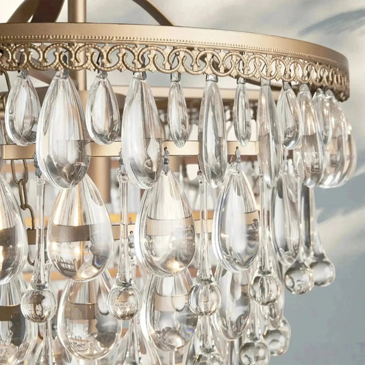 Anabelle Round Chandelier 17''23''H - GILDLAMPS
