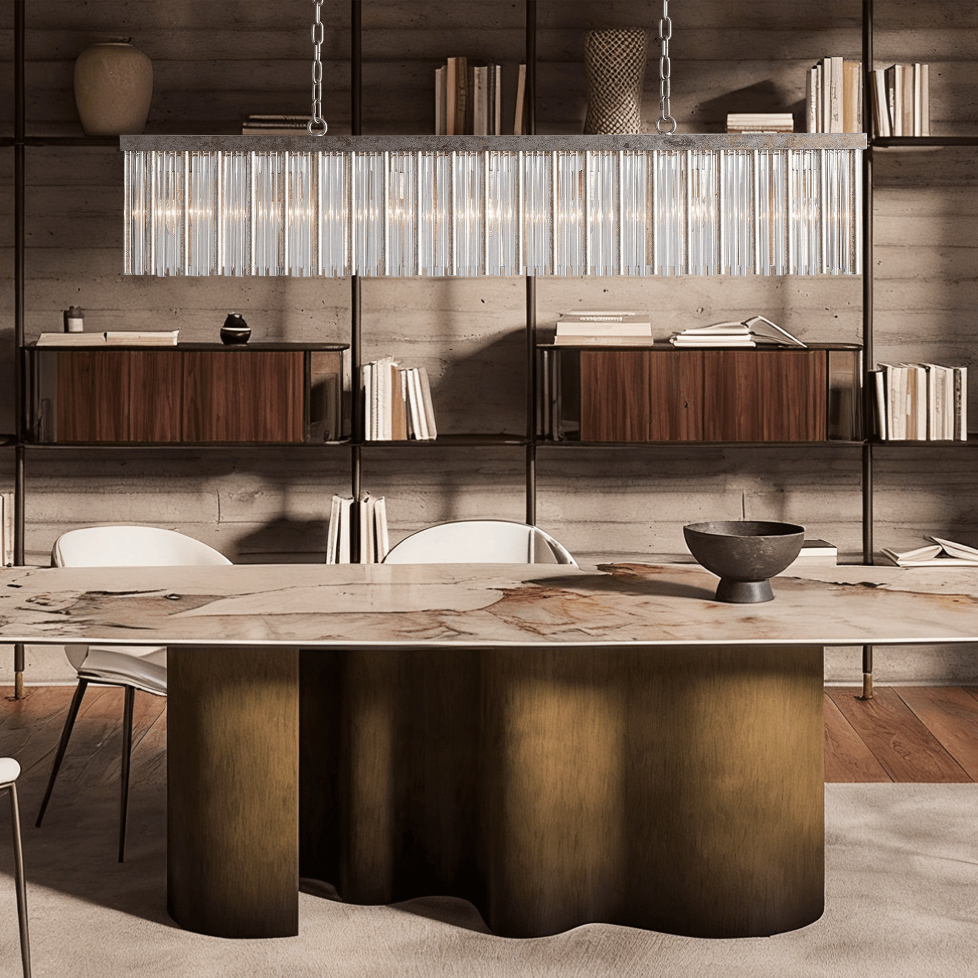 Andalucia Rectangular Chandelier 56" - GILDLAMPS