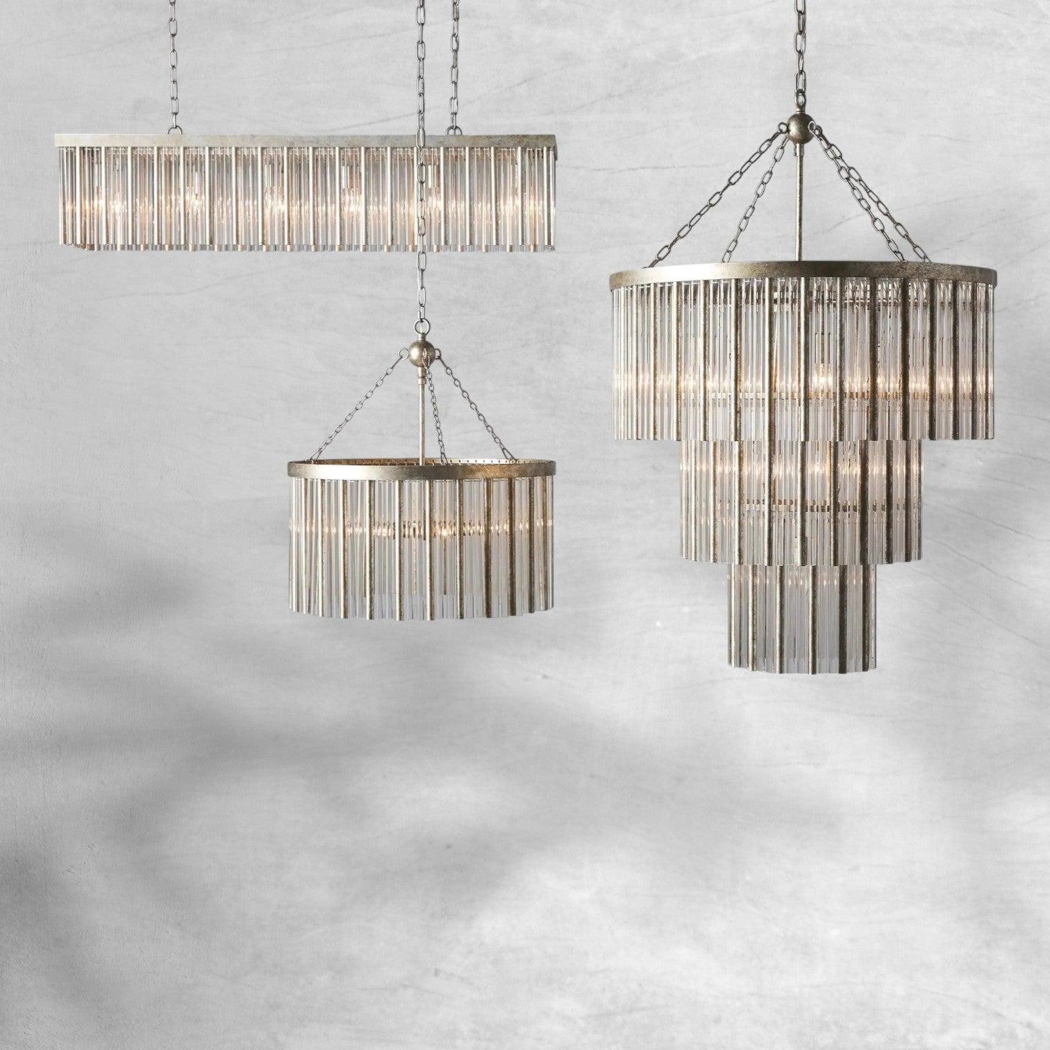 Andalucia Rectangular Chandelier 56" - GILDLAMPS