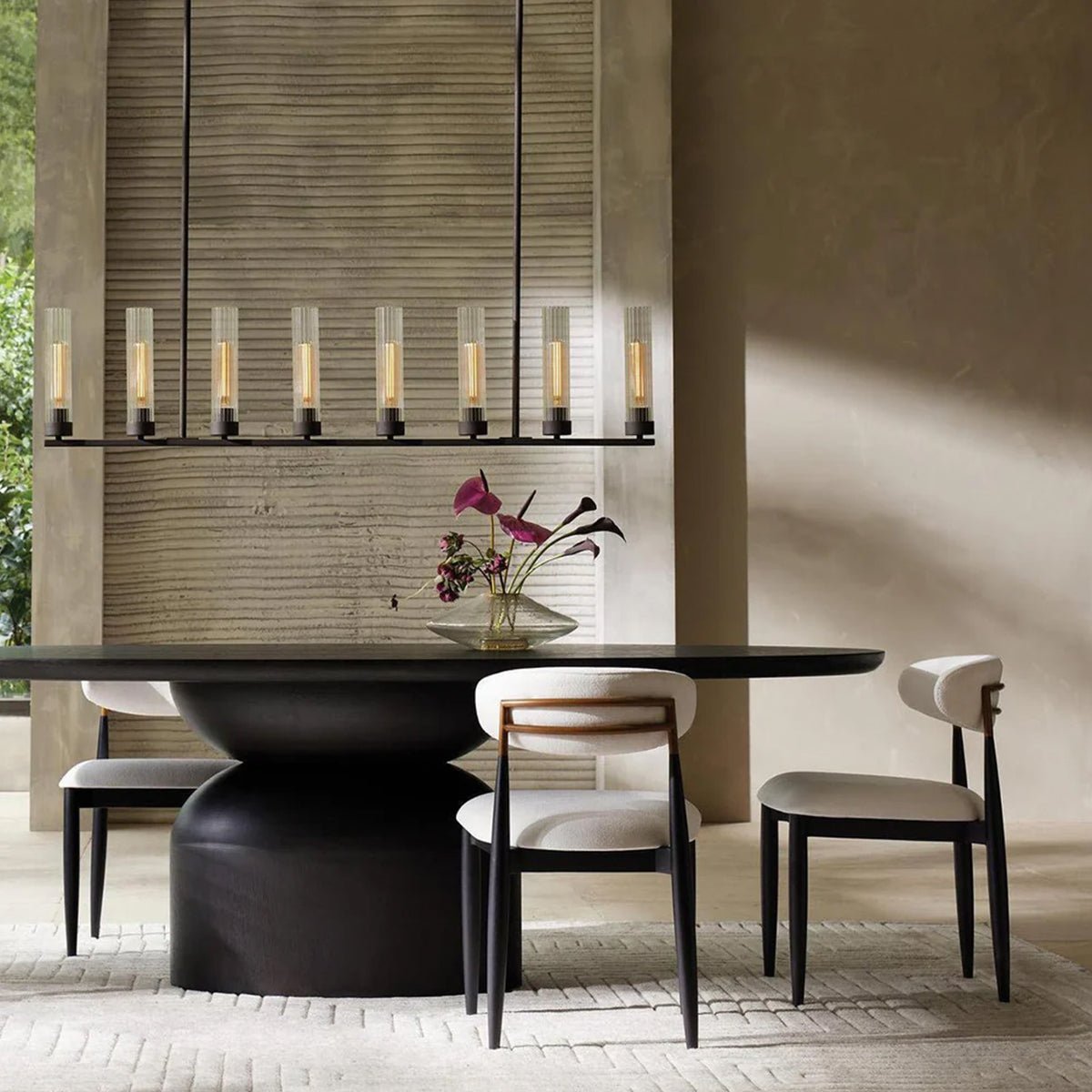 Andreas Glass Linear Chandelier Lighting - GILDLAMPS
