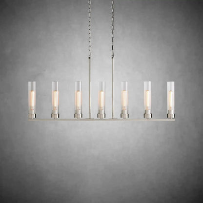 Andreas Glass Linear Chandelier Lighting - GILDLAMPS