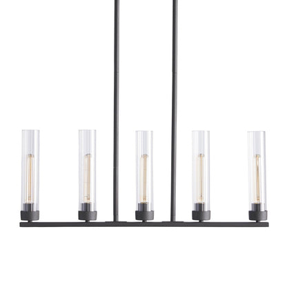 Andreas Glass Linear Chandelier Lighting - GILDLAMPS