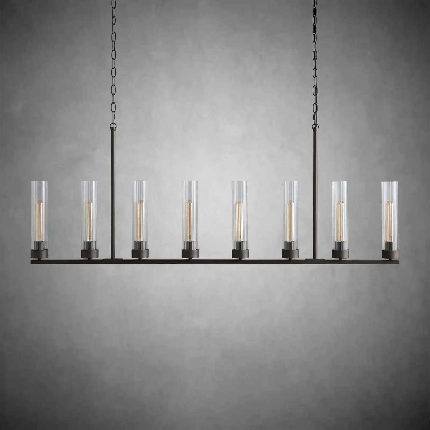 Andreas Glass Linear Chandelier Lighting - GILDLAMPS